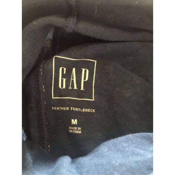 NWT Gap Feather Turtleneck Long Sleeve Shirt Size M - Picture 7 of 8
